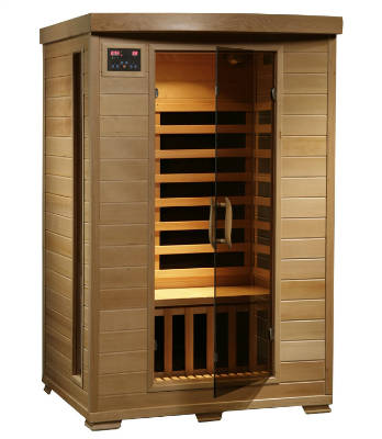 2 Person Hemlock Deluxe Infrared Sauna With 6 Carbon Heaters