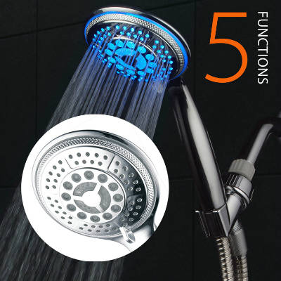 DreamSpa Water Temperature Controlled Color Changing LED Handheld Shower Head