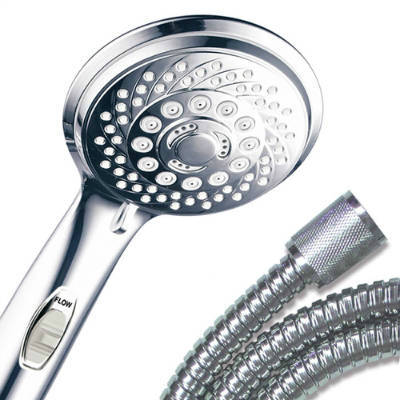 HotelSpa AquaCare Series Ultra Luxury 7 Setting Spiral Hand Shower With Patented OnOff Pause Switch Best Handheld