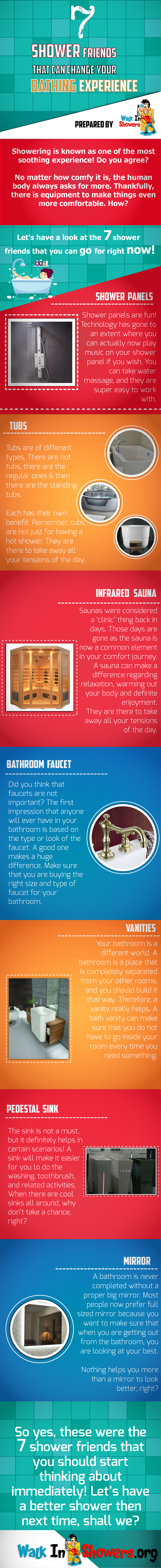 7 Shower Friends Infographic