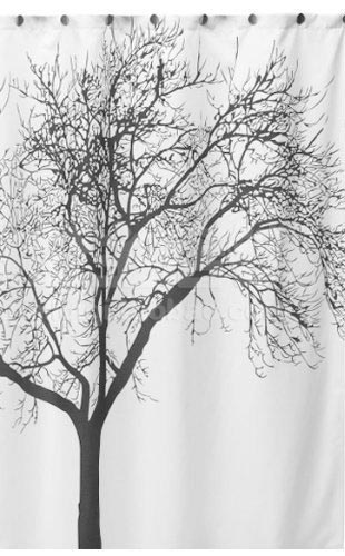 Dozenegg Waterproof Shower Curtain With Tree Design