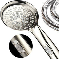 HotelSpa-9-Setting-Luxury-Brushed-Nickel-Hand-Shower-with-Patented-On-Off-Pause-Switch