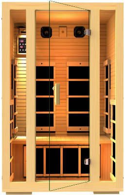 JNH Lifestyles 2 Person Far Infrared Sauna 7 Carbon Fiber Heaters