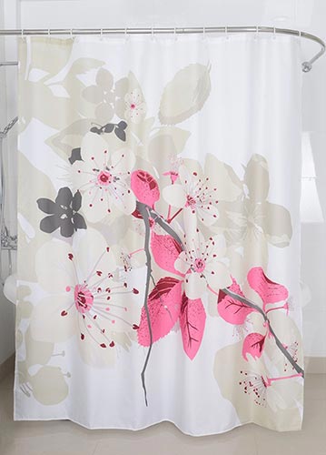 Magic Vida Decorative Lush Flowers Peach Tree Shower