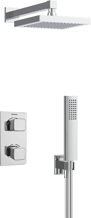 Bristan Cobalt Shower Pack with Fixed Head and Wall Outlet Handset