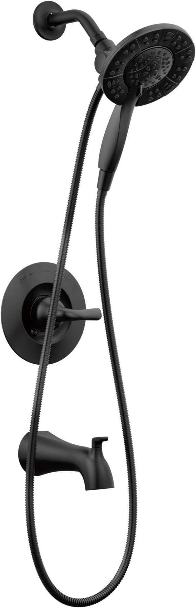 Delta Faucet Arvo 14 Series Trim Kit with In2ition 2-in-1 Shower Head, Matte Black