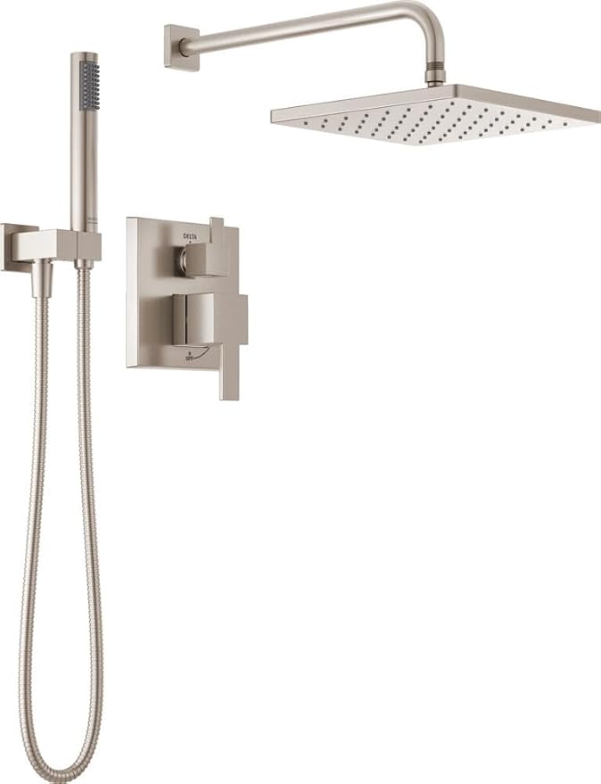 Delta Modern 14 Series Square Rain Shower System (342701-SP)