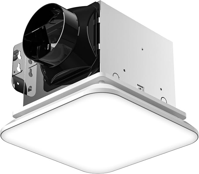 Fitop Bathroom Exhaust Fan with Light, 110 CFM