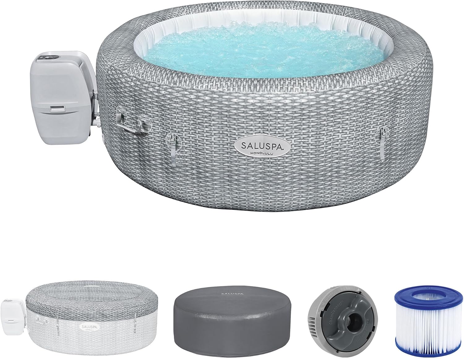Bestway SaluSpa Honolulu Energy-Efficient 4-6 Person Inflatable Hot Tub