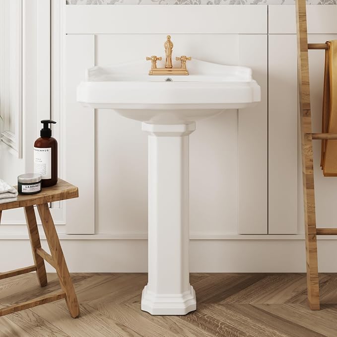 DeerValley DV-1P522 23" x 19" Pedestal Bathroom Sink