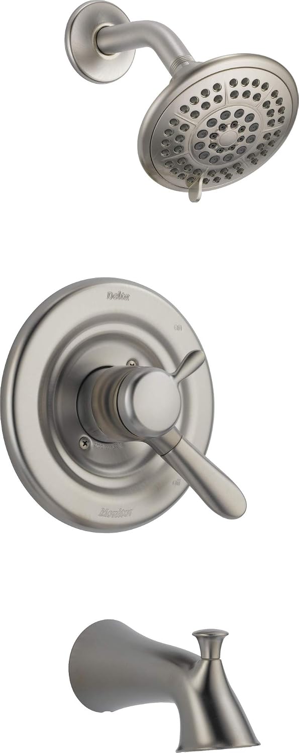 Delta Lahara 17 Series Dual-Function Tub and Shower Trim Kit with 5-Spray Touch-Clean Shower Head