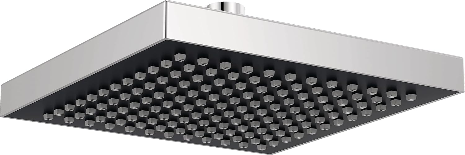 Delta Faucet Single-Spray Touch-Clean Rain Shower Head, Chrome RP50841