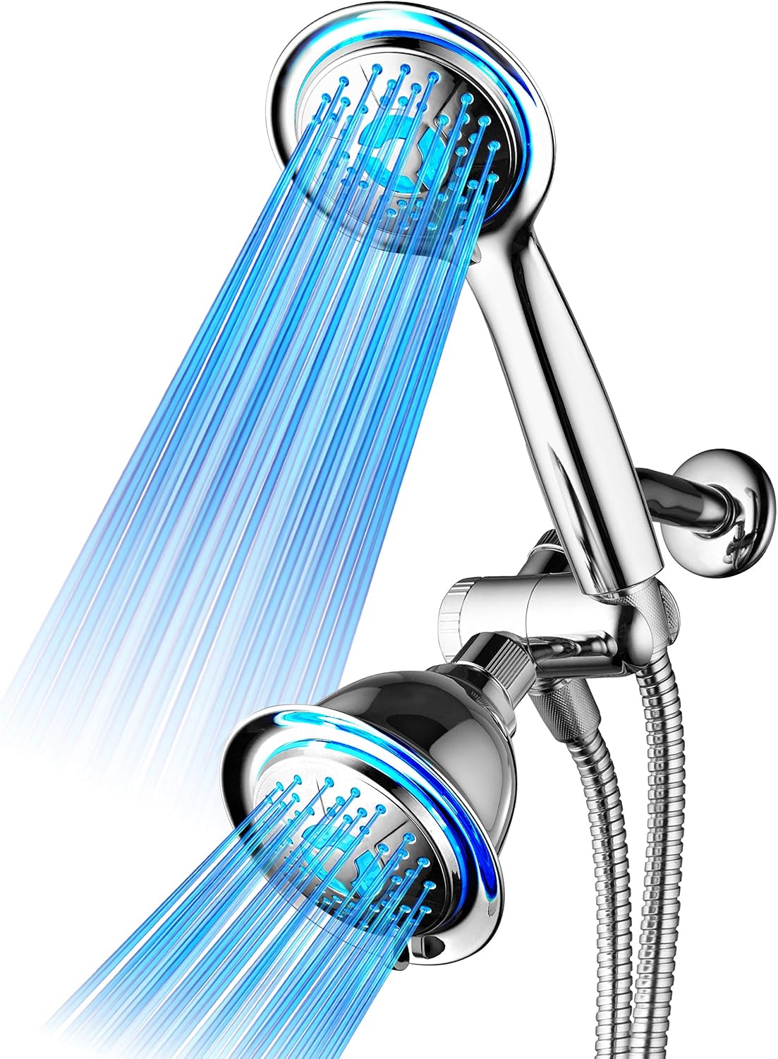 Dream Spa All-Chrome 3-Way LED Shower Head and Handheld Combo