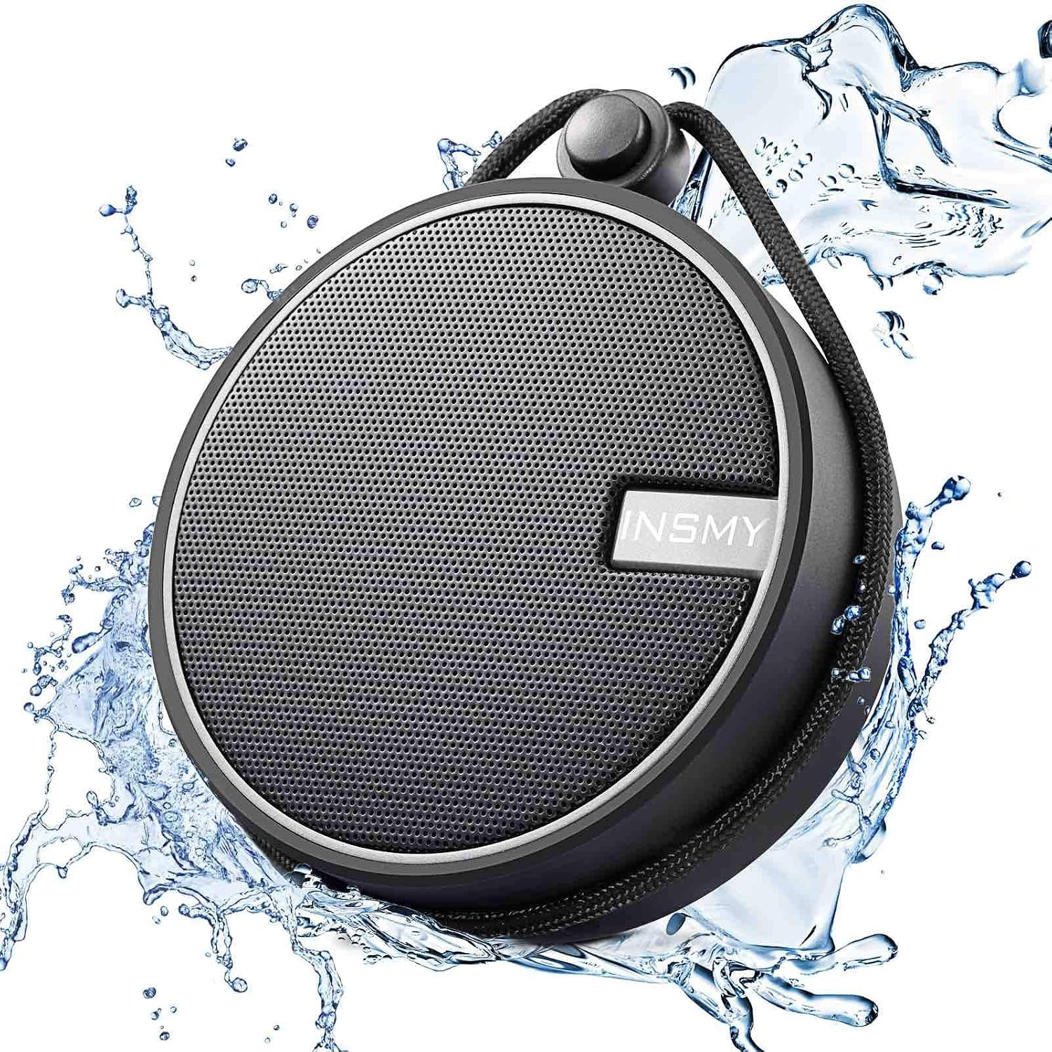 INSMY C12 IP67 Waterproof Shower Bluetooth Speaker, Portable Small Speaker