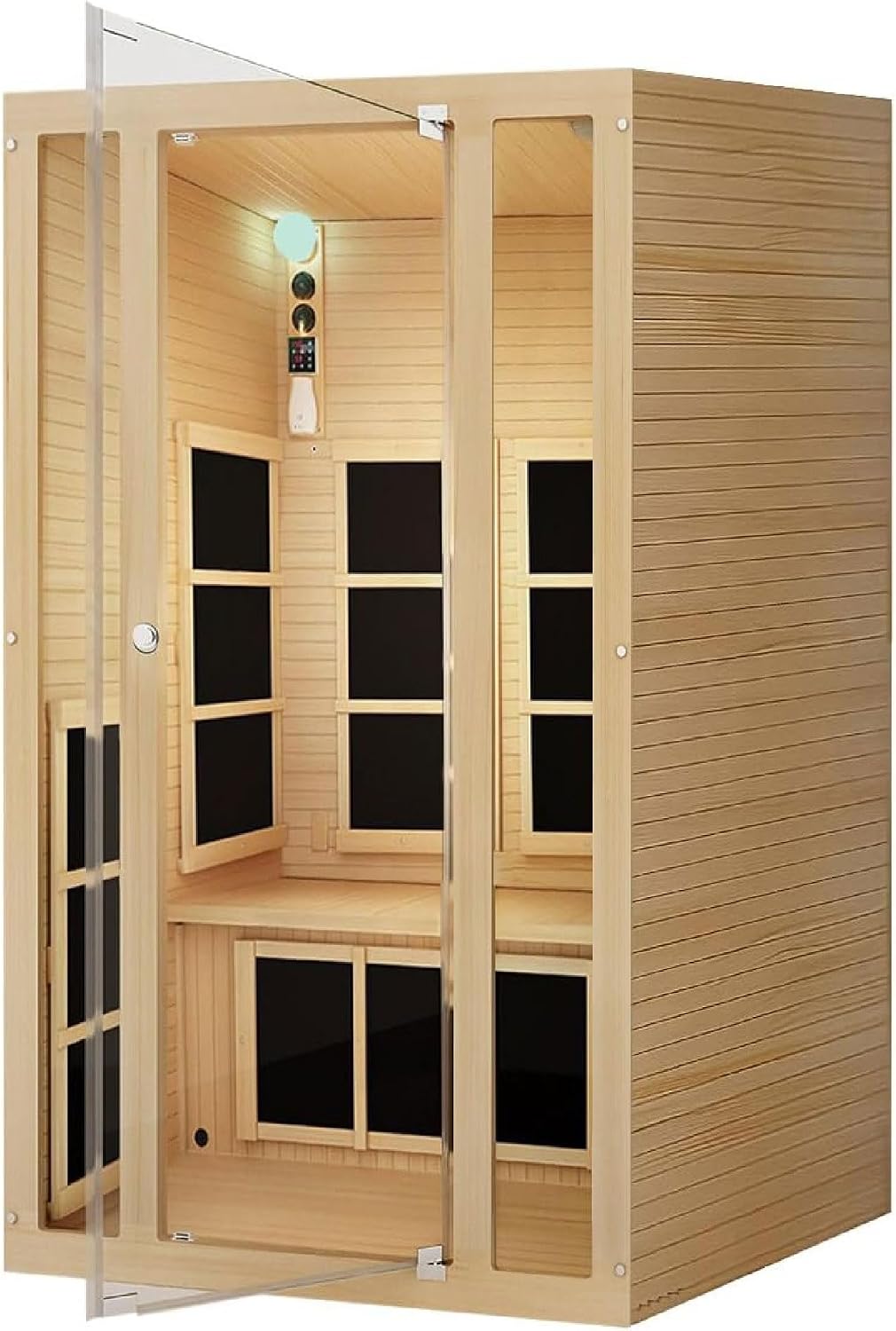 Joyous 2-Person Home Infrared Sauna with Chromotherapy Light