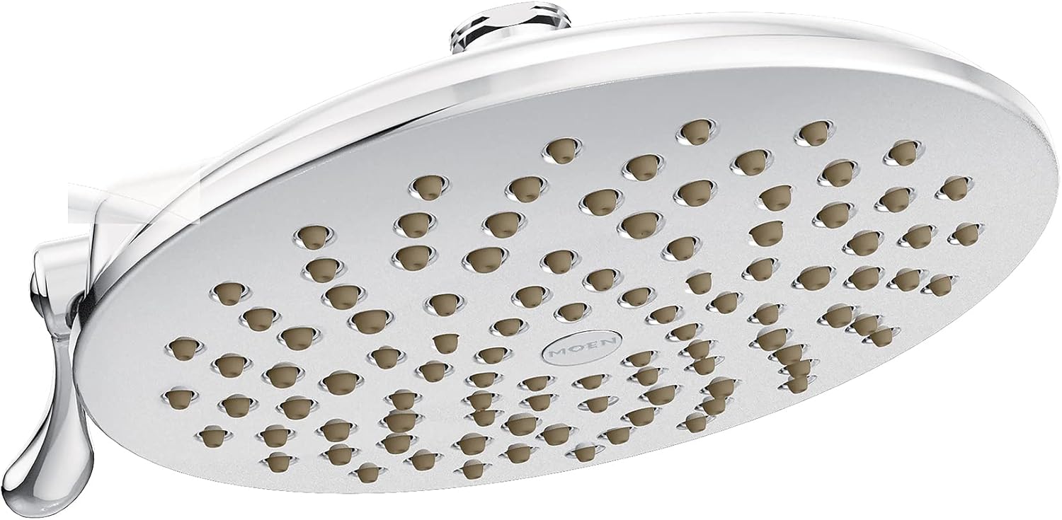 Moen S6320 Velocity 8-Inch Two-Function Rainshower Shower Head, Chrome