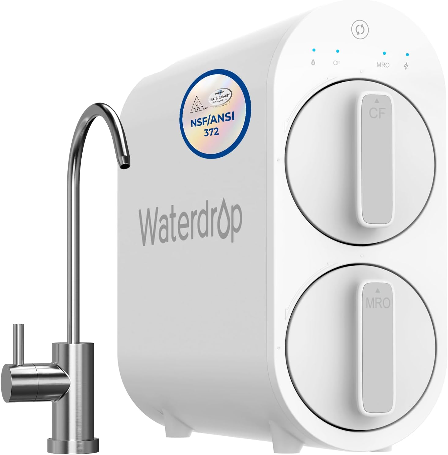 Waterdrop G2 Tankless Reverse Osmosis System, 400 GPD, NSF/ANSI 372 Certified